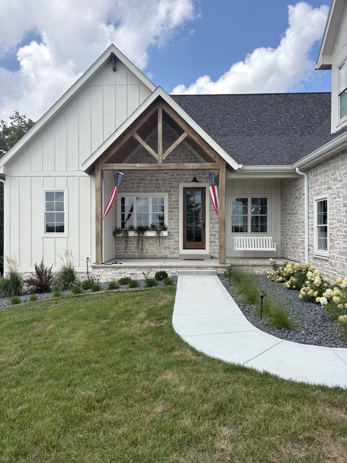 White Oak, Iowa — front entry and landscaping
