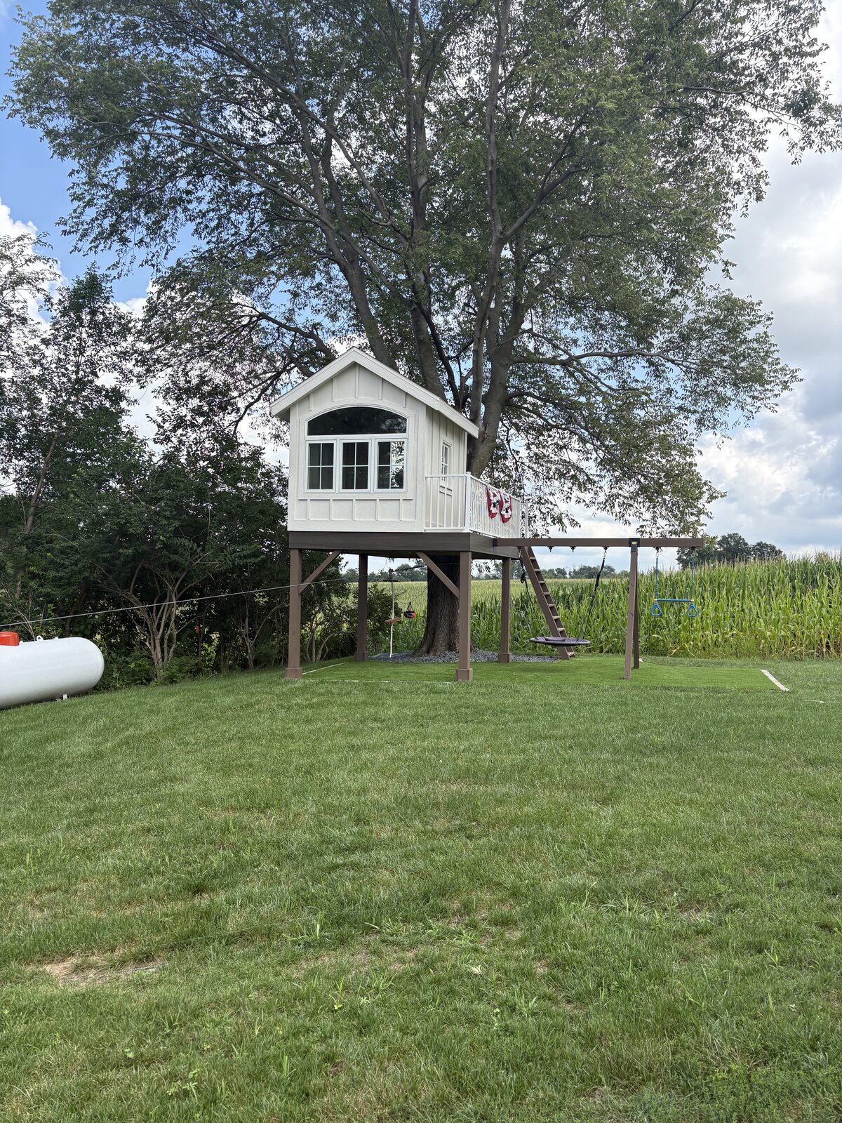 White Oak, Iowa — backyard playset