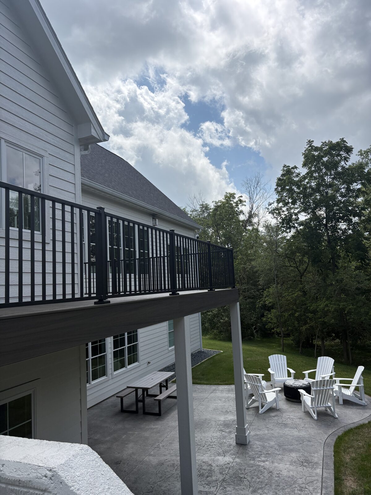 White Oak, Iowa — rear deck
