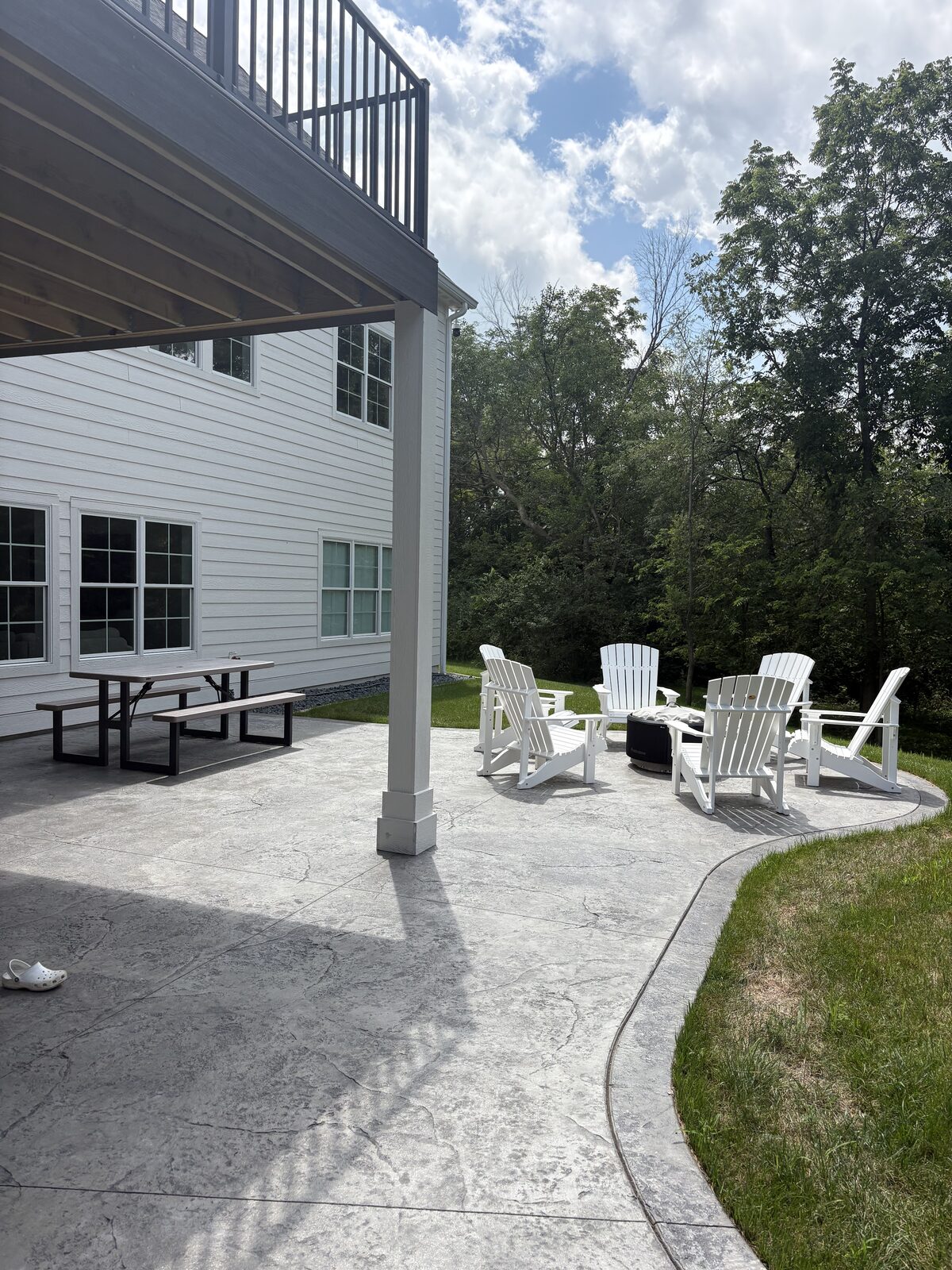 White Oak, Iowa — covered patio