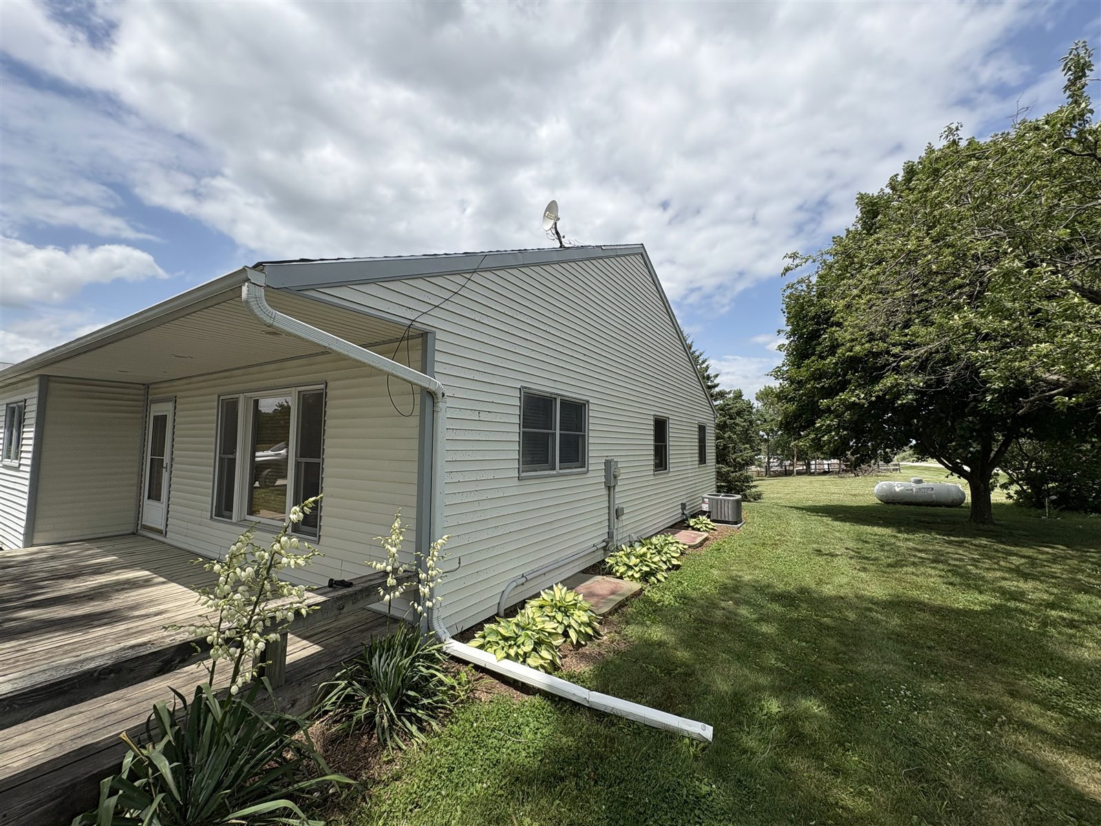 Earlham, Iowa — back exterior before renovation