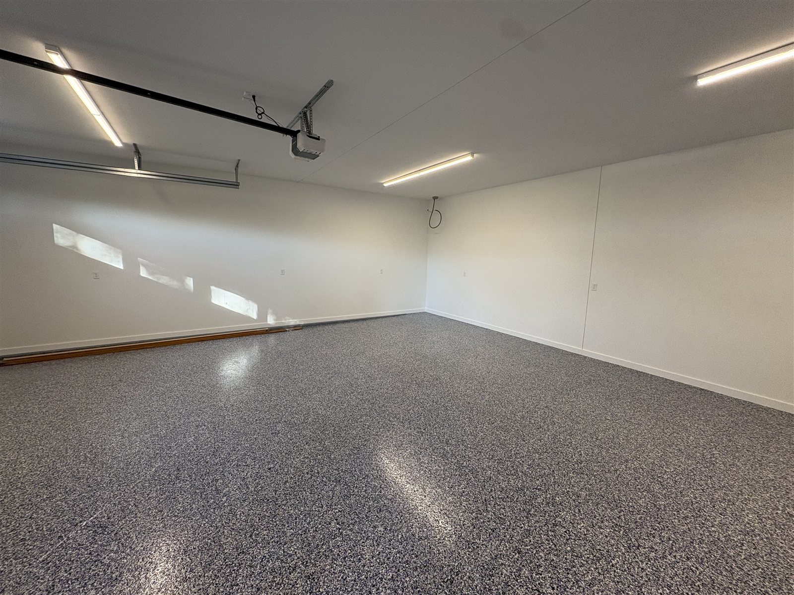 Earlham, Iowa — finished garage interior