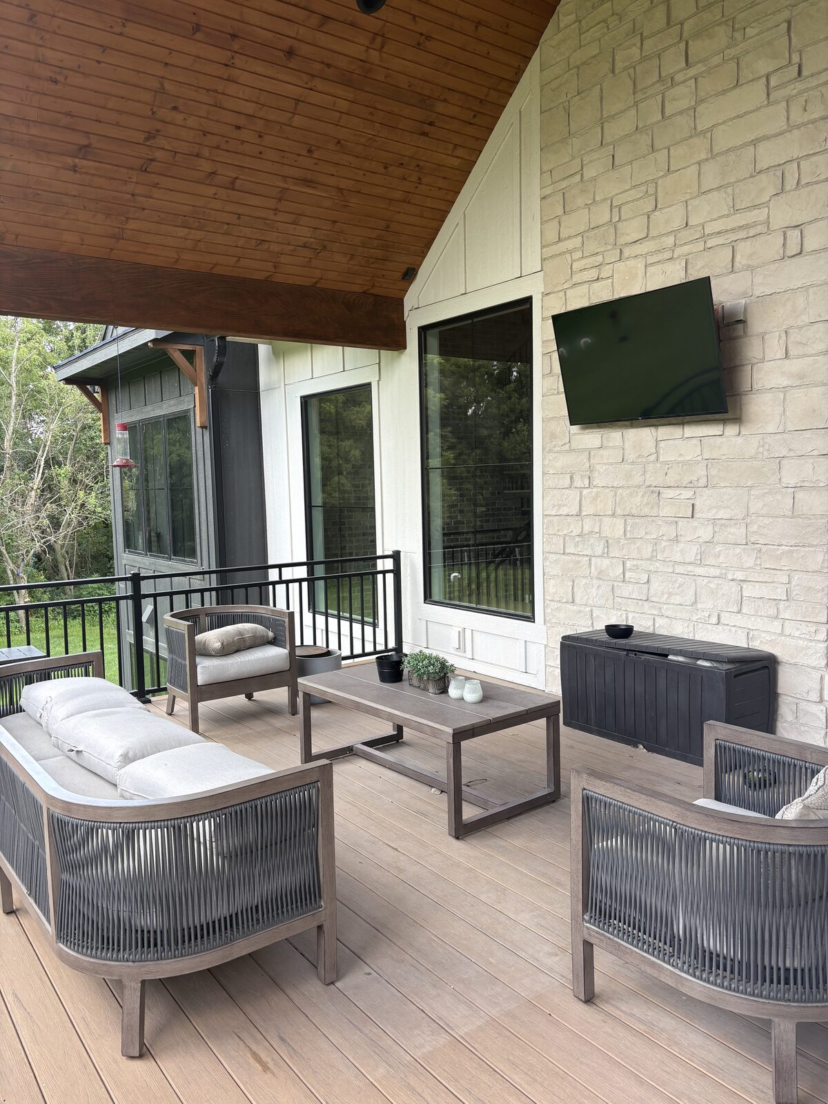 White Oak, Iowa — covered porch