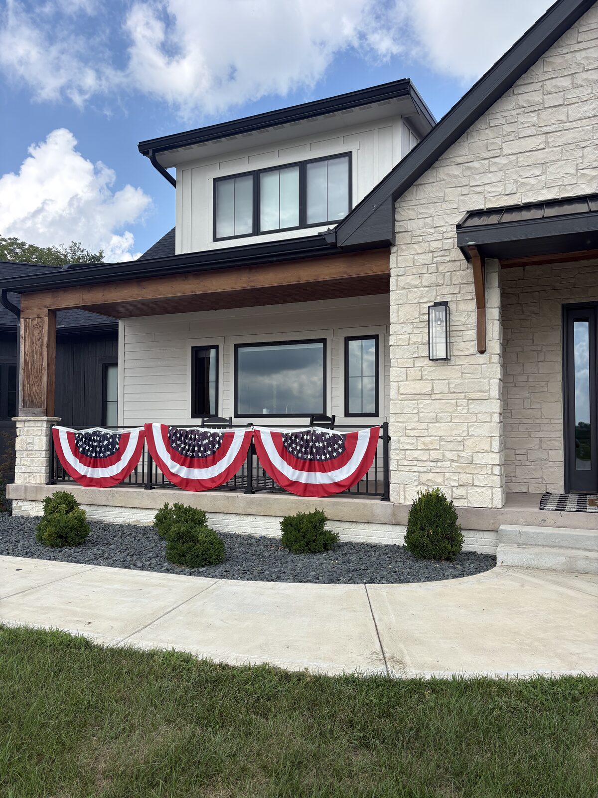 White Oak, Iowa — rear exterior and landscaping
